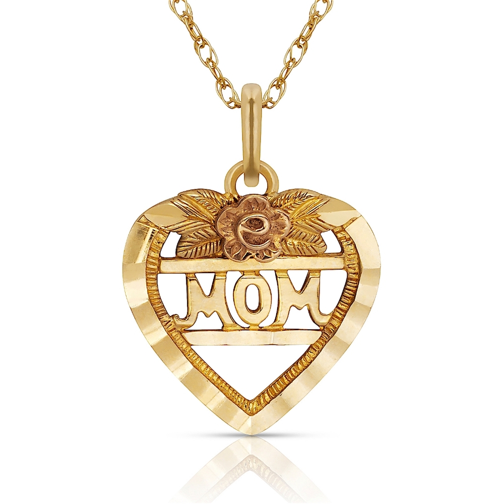 MoM Mother's Day Gift In 14K Solid Yellow Gold